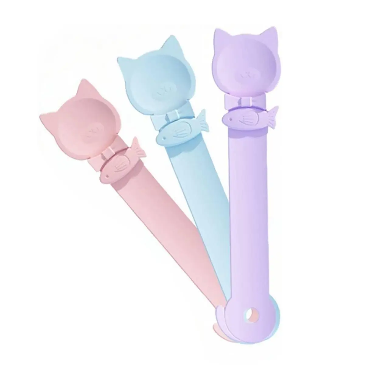 A24I 3PCS Cat Treat Dispenser,Function Spoon for Churu Lickable Cat Treats,Cat Treat Spoon for Lickable Cat Treats Squeeze Up