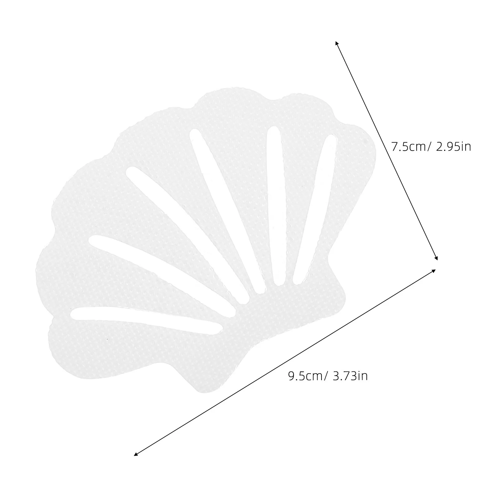 24Pcs Bath Tub Anti Slip Stickers Seashell Shape Non Slip Tub Decals Shower Floor Safety Decals Non Skid Bathroom Walk Traction