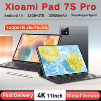 Global Version Original Xioami Pad 7 Pro Tablet 11inch HD 4K Android 14 22GB+2T 20000mAh 5G Dual SIM Bluetooth WiFi GPS Tablet