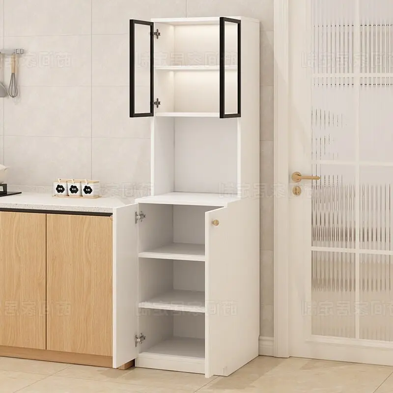 Sideboard: Wall-by-wall, integrated refrigerator sandwich cabinet,  refrigerator, sideboard, storage cabinet