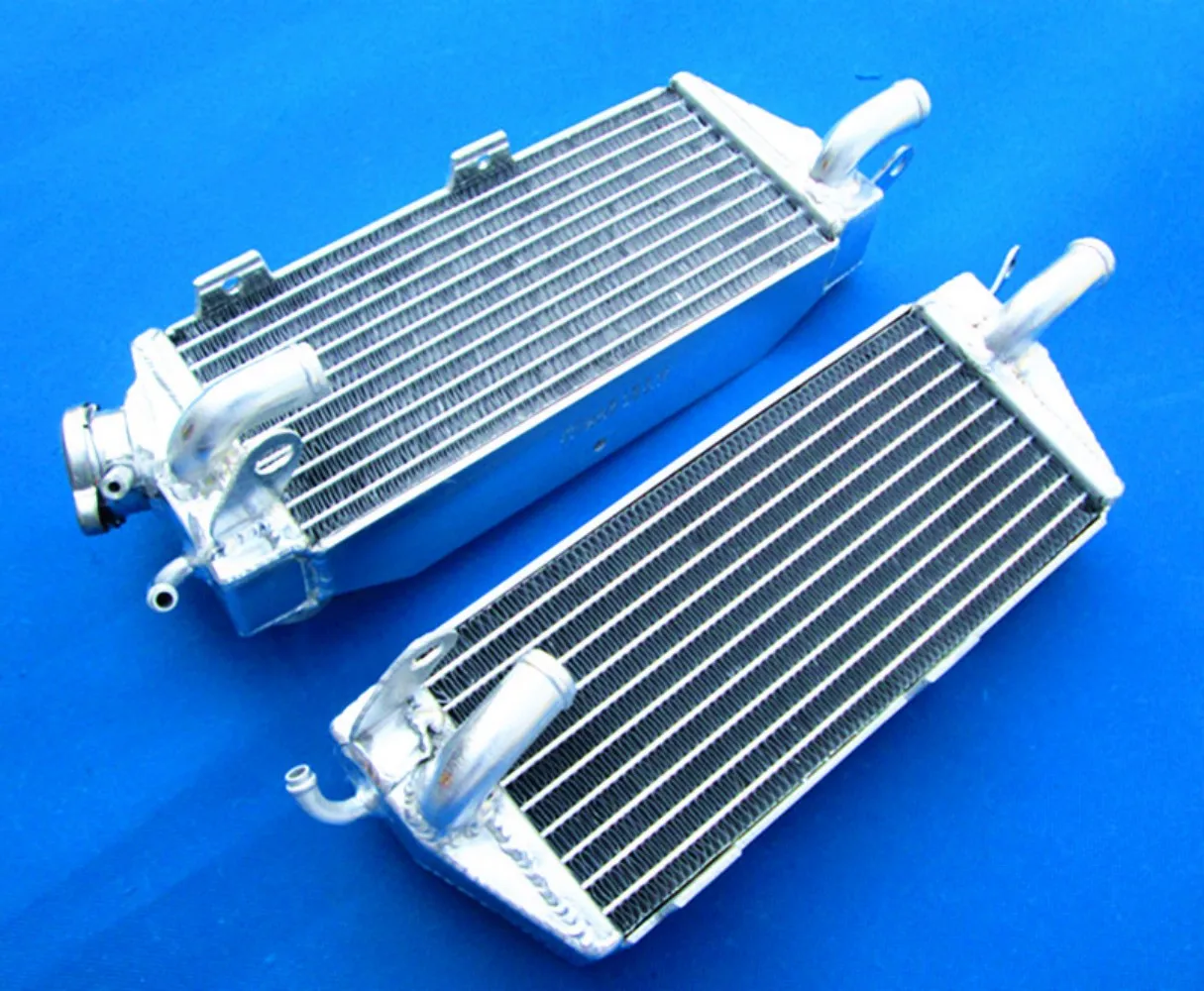 NEW left + right Aluminum Radiator For 84-87 Husqvarna Husky AE/CR/WR/XC 400/430/500 Cooler Cooling Coolant 1984 1985 1986 1987