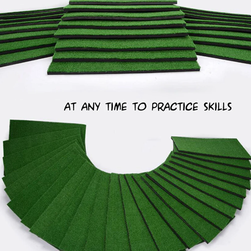 

1Pcs Indoor Golf Practice Mat Green 30x60cm Swing Cushion Floor Protector Pad Suitable for Office Home Training