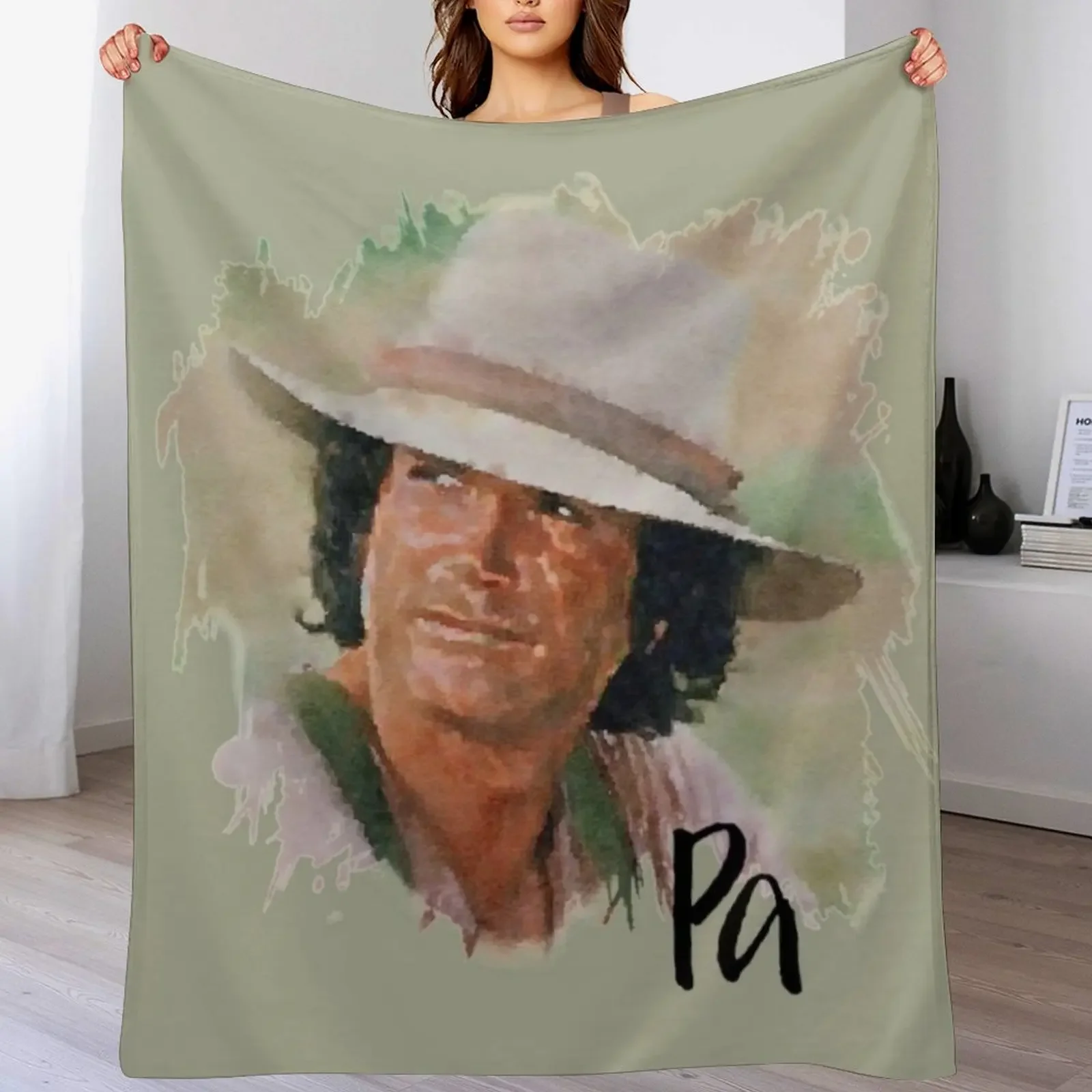 

Pa Ingalls Little House on the Prairie Throw Blanket Warm Plush Fuzzy Blanket for Living Room