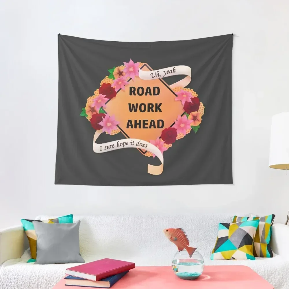 

Road Work Ahead Tapestry Decorative Wall Mural Wall Decoration Items Tapestry