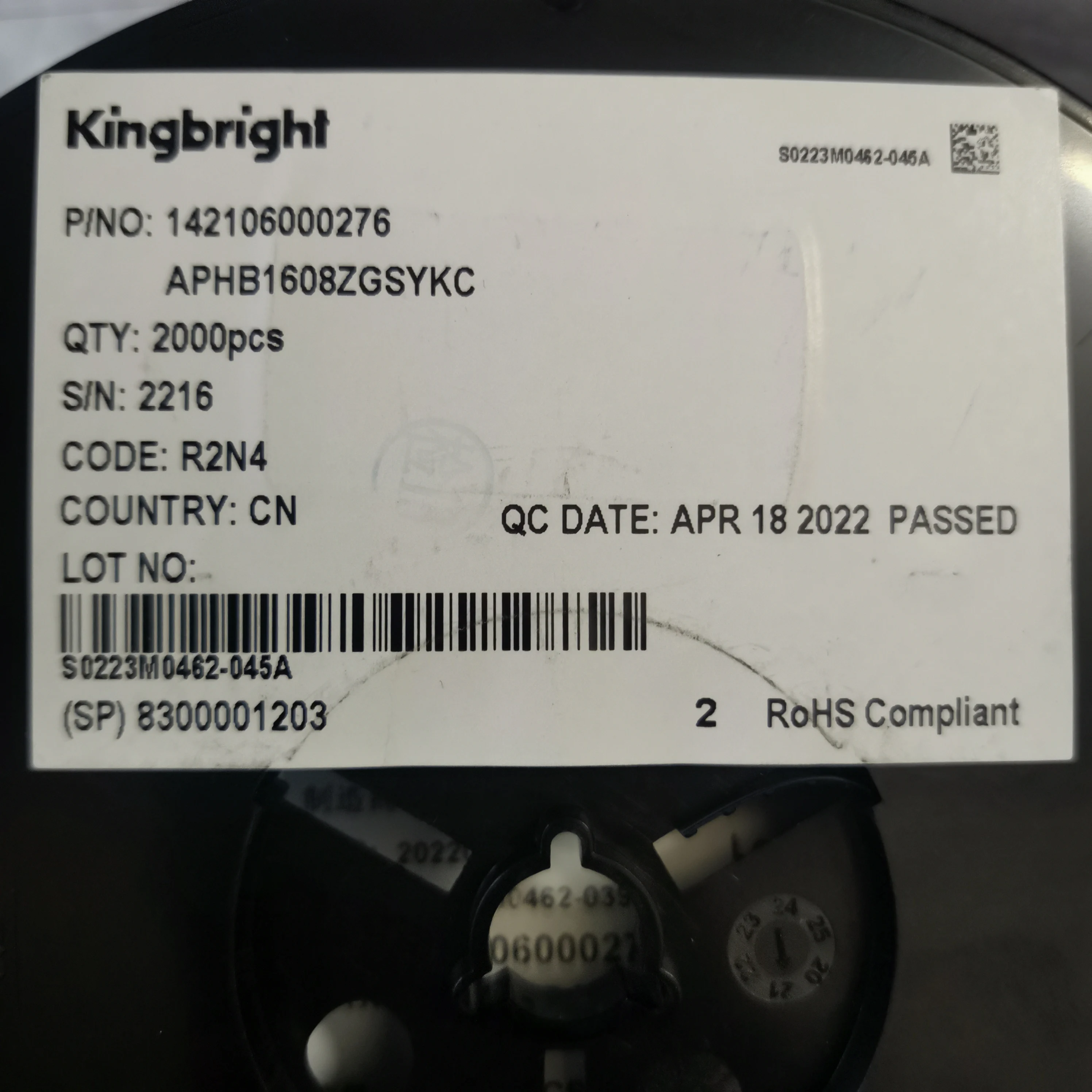 

50 шт./APHB1608ZGSYKC 0603 одиночный желтый и зеленый двухцветный светодиодный индикатор высокой яркости