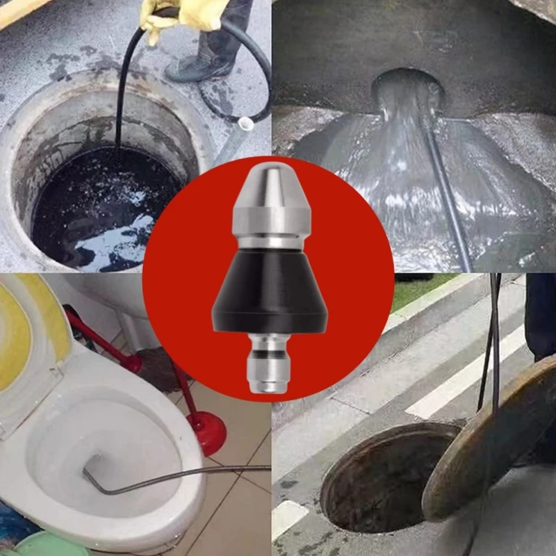 Imagem -06 - Bico o para Dragagem de Tubos Ferramenta de Limpeza de Esgoto Pia de Limpeza de Pipeline Acessórios Domésticos Pol de Alta Pressã
