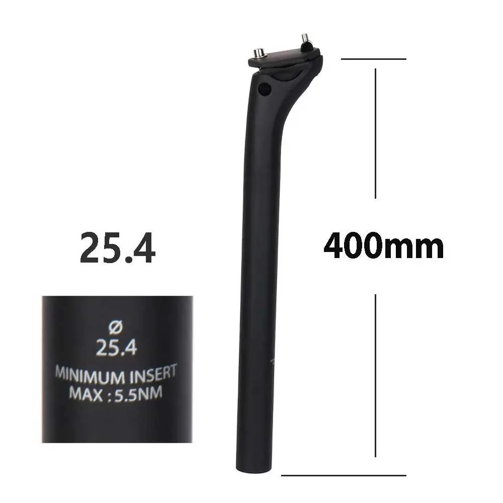 ELITAONE MTB Carbon Seat Post Offset 20mm 25.4 27.2 30.9 31.6mm Mountain/Road Bike Seatpost 350-450mm Light 150g image 3