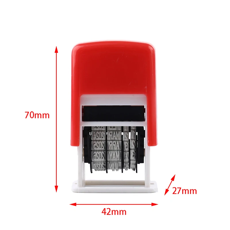 Diy Handle Accountdatum Postzegels Stempelen Modder Set Mini Zelfinktende Postzegels Voor Kantoor Escolar Benodigdheden Emboss