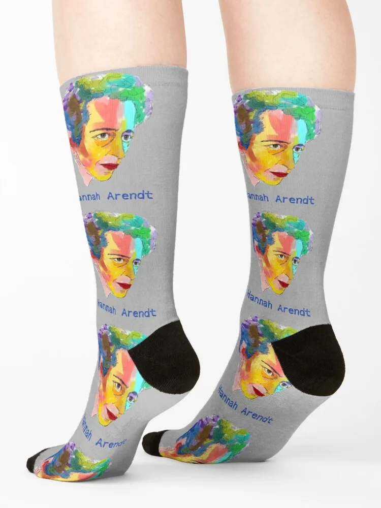 Hannah Arendt هو اسمي Socks Novelties جوارب رياضية كرتونية مضادة للانزلاق للنساء والرجال