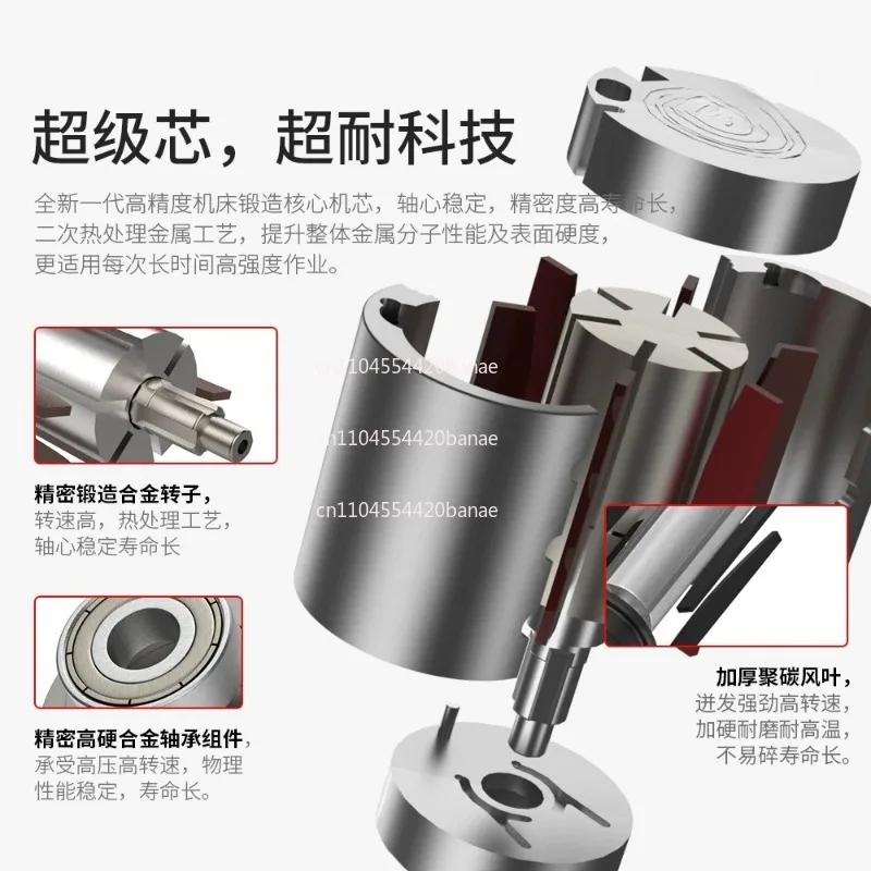 Pneumatic wire drawing machine Handheld stainless steel polishing machine Industrial grade steam grinding machine