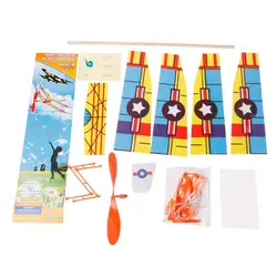 Hot sale Simple Elastic Rubber Band Powered DIY Foam Plane Model Kit Aircraft Educational Toy