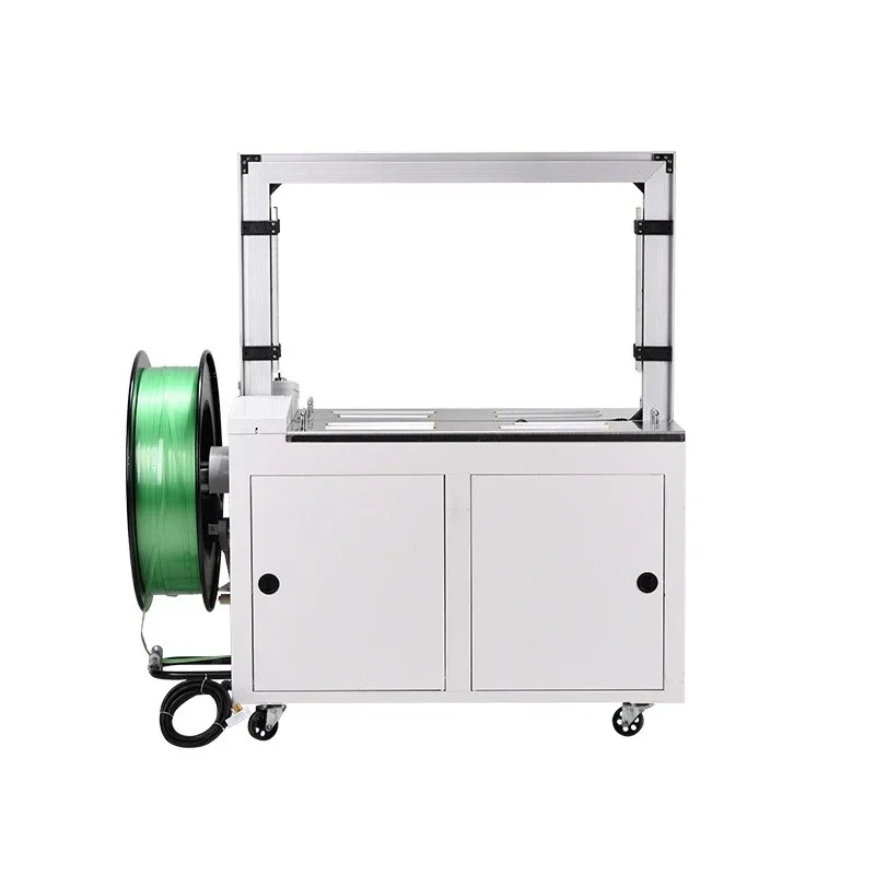 GR09-12A/B automatic packing and strapping machine automatic assembly line with plastic steel belt strapping machine