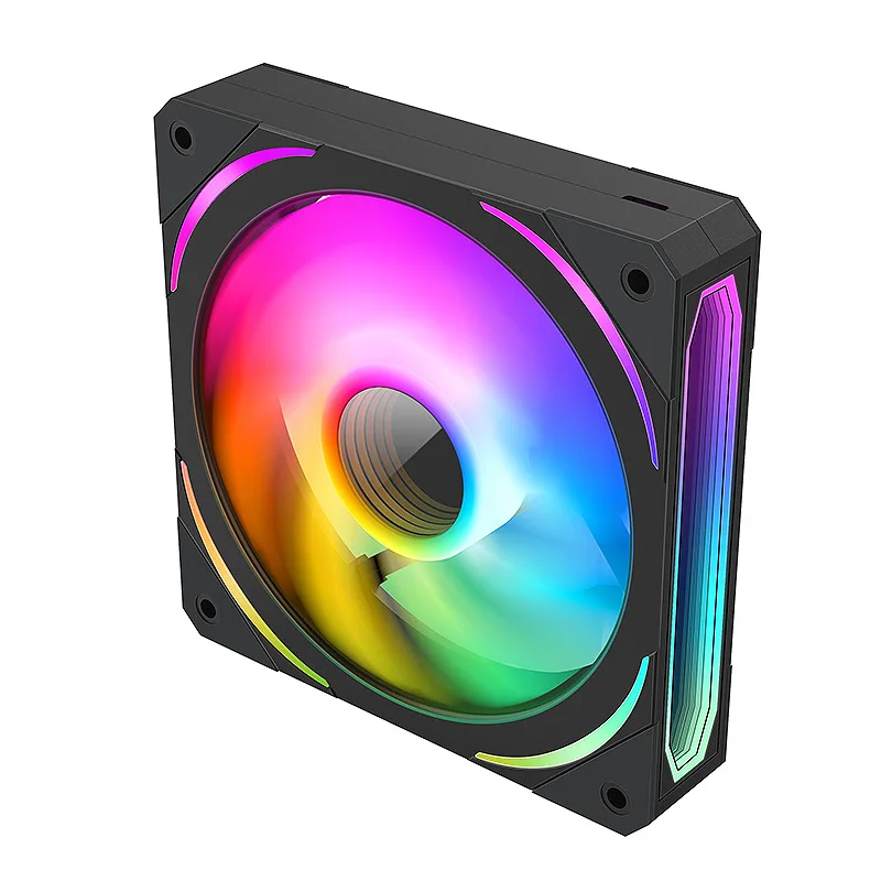 

V120 Curved Mirror ARGB Case 12CM Desktop Computer Cooling Colorful Internal And External Lighting Silent Fan