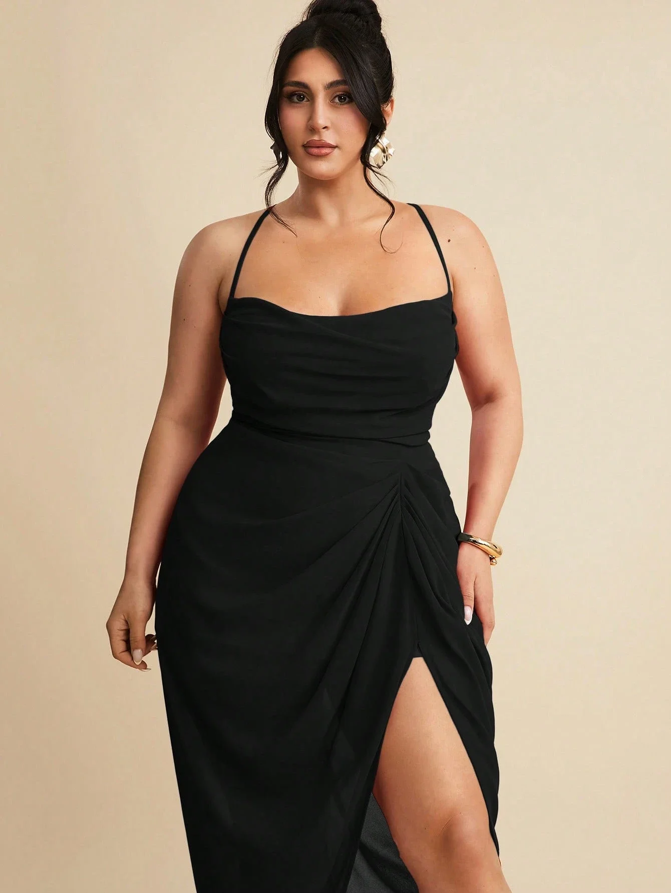 

Женское сексуальное платье больших размеров с разрезом на бедре для летней свадьбы