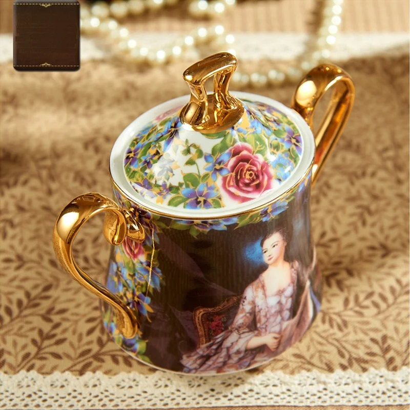 High Grade Ceramic Luxury Gold Rim 15pcs Cheap Coffee Gift Fine Bone China Tea Set Coffee&Tea Sets Bone China Tea Set