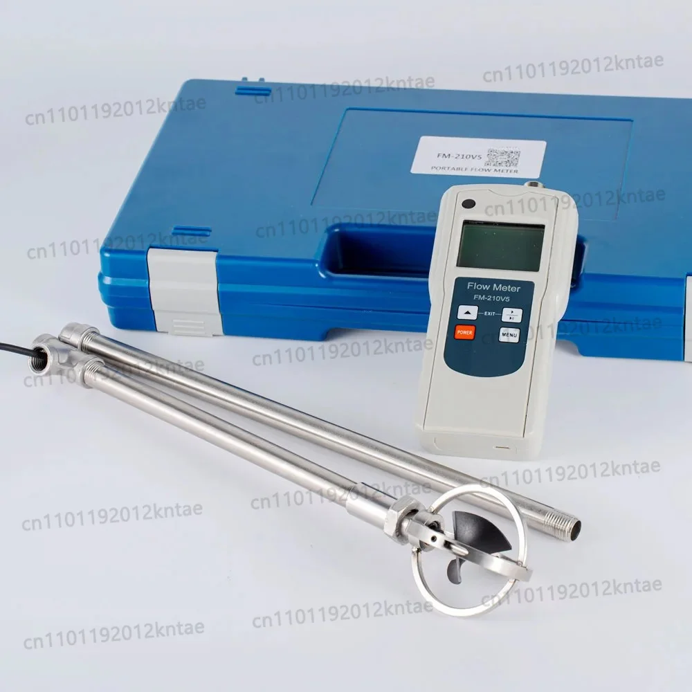 Fm-210v5 portable water flow meter - flow rate calculator & measuring instrument