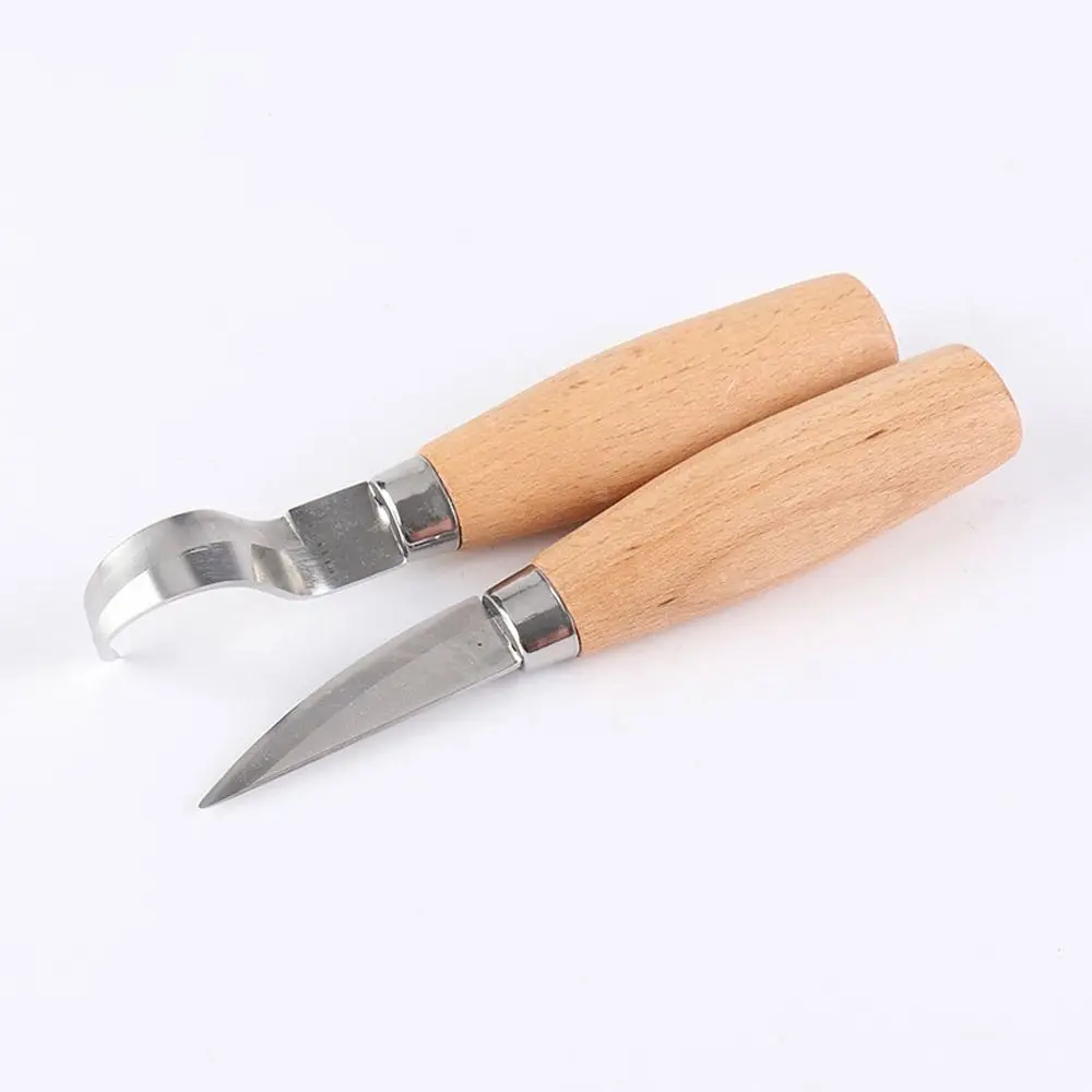 Hand Tool Wood Carving Knife Chisel Kit Woodworking Whittling Cutter Chip