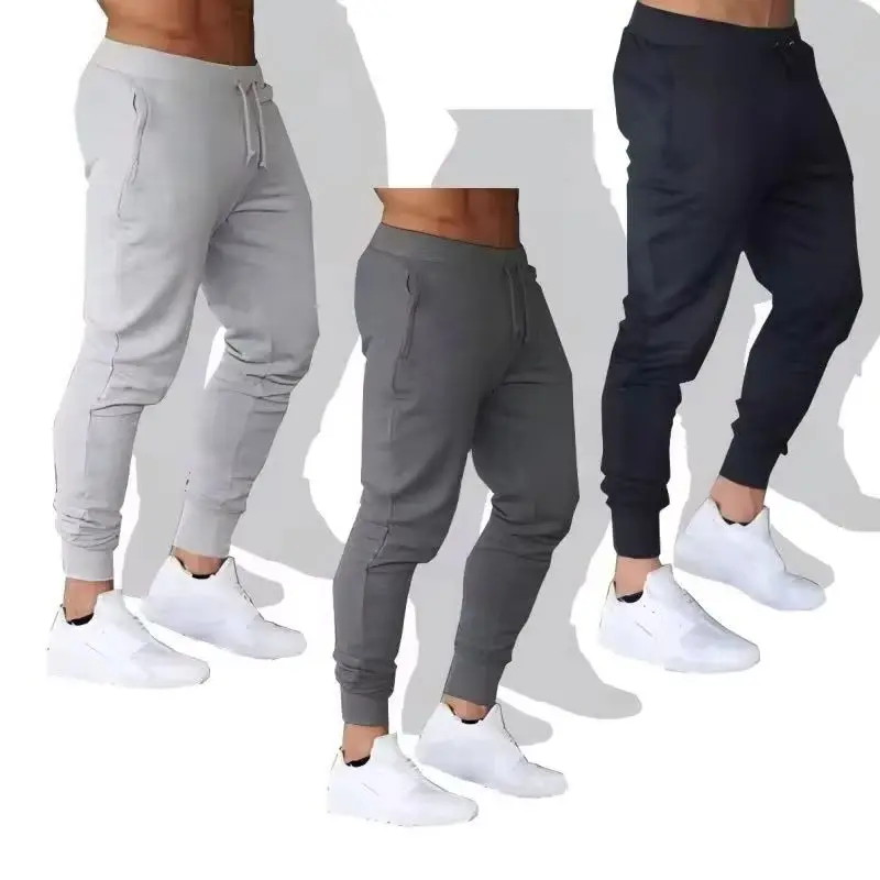 

Спортивные штаны, весенне-осенние хлопковые длинные брюки, брюки для бега, повседневные спортивные мужские и женские однотонные брюки для бега для фитнеса
