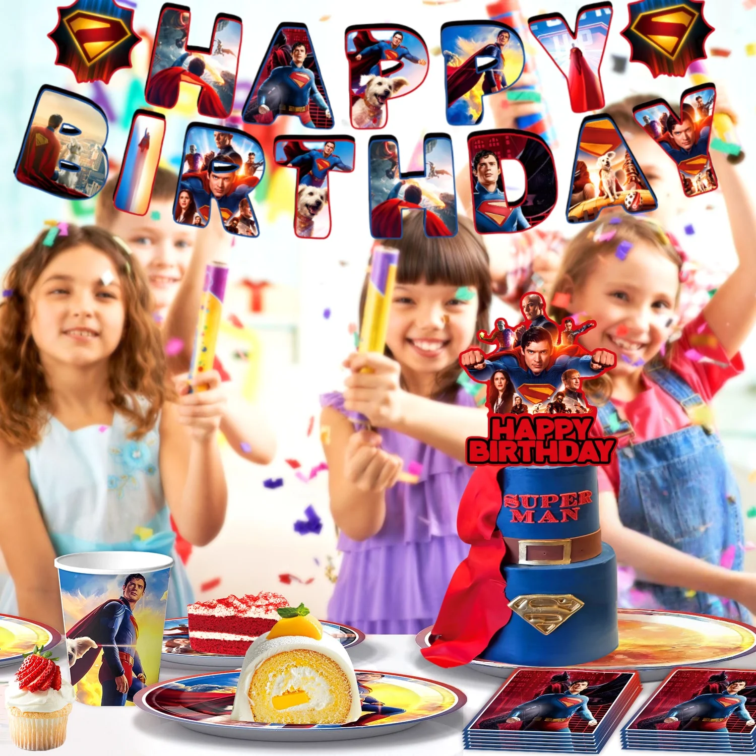 Супергерой, украшение для дня рождения, посуда, тарелки для дня рождения супергероя и стеклянная скатерть, детский душ, сувениры для вечеринки супергероя