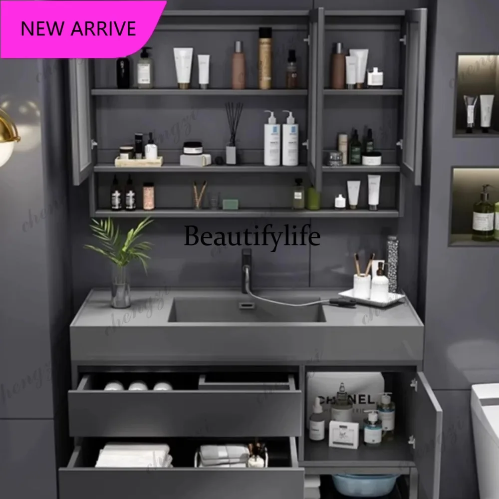 CC Washing machine cabinet with sink, bathroom furniture, complete storage closet system, bathtub cabinet