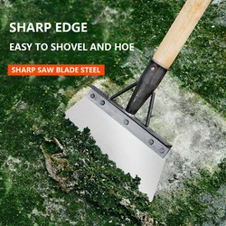 20-30cm Metal Weed Cleaning Shovel Stainless Steel Cleaning Shovel for Moss Multifunctional Garden Shovel Farm Weeding Tool