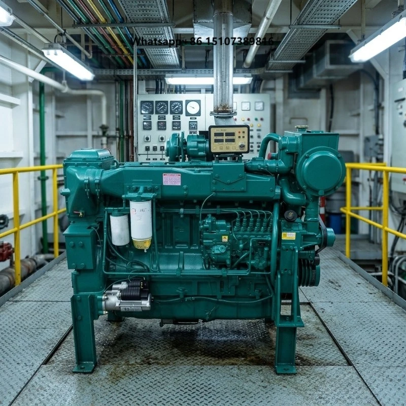 Marine Engine 4-stroke 6-cylinder Inboard Boat 375 Water Cooling CCS Marine Inspection Certificate