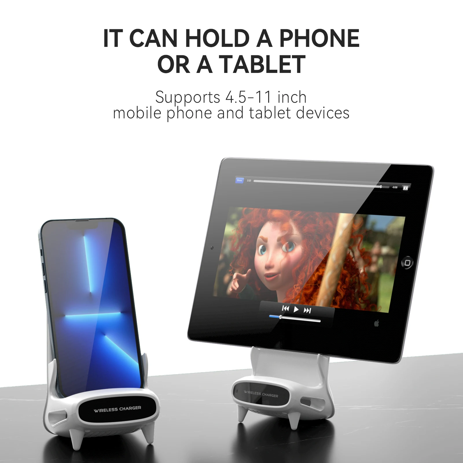 Cargador inalámbrico magnético rápido Qi, estación de seguridad para tableta, 15W, para SamsungXiaomiHuawei IPhone 12 13 11Pro Max13 Mini Mac