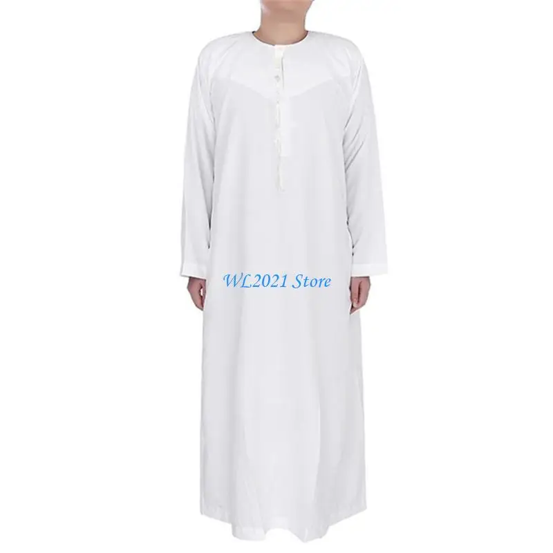 G5GC Musulmani tradizionale Kaftan per uomo Arabo Saudita Medio Oriente Jubba Thobe