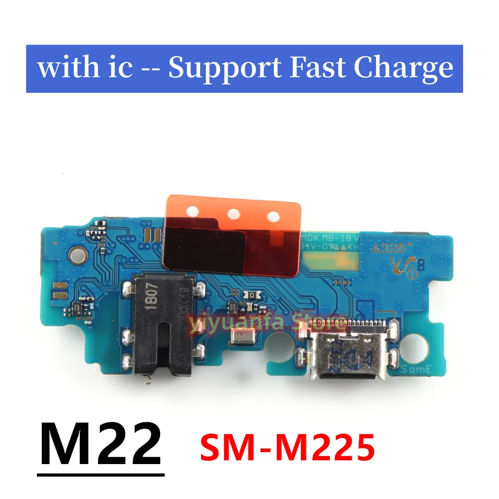 For Samsung Galaxy M13 F13 M135F E135F M22 M225F M32 M325F M31S USB Charging Port Dock Charger Plug Connector Board Flex Cable