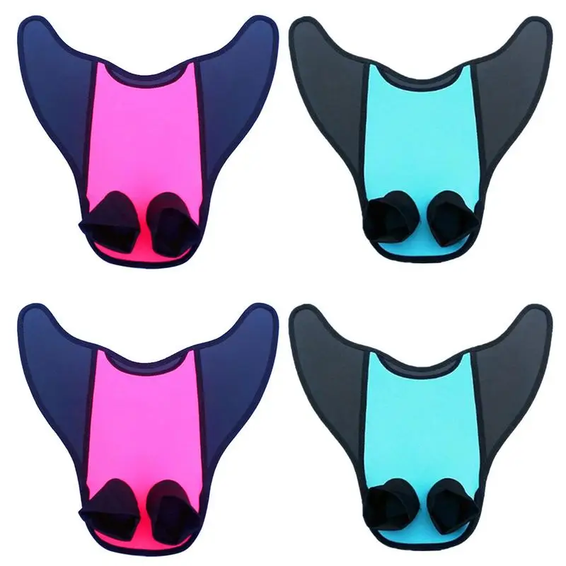 Fins Of Feet For Adults And Children Swimming Flippers Mermaids Tail Monofin Kids Halloween Mermaids Costume Cosplay Swimsuit