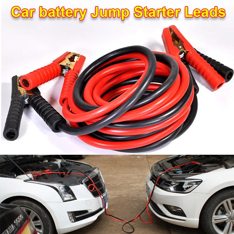 

3/4M Extended Thickened Car Battery Jumper Cable Double Headed Starter Lead with Clamp Boost Cable Line for Vehicle
