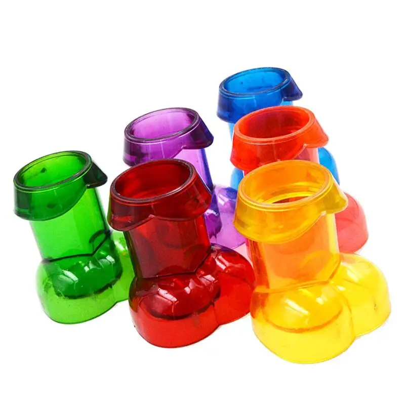 6 creative party wine glass decoration set bar party high value color cup Halloween Valentine\'s Day girlfriend birthday gift