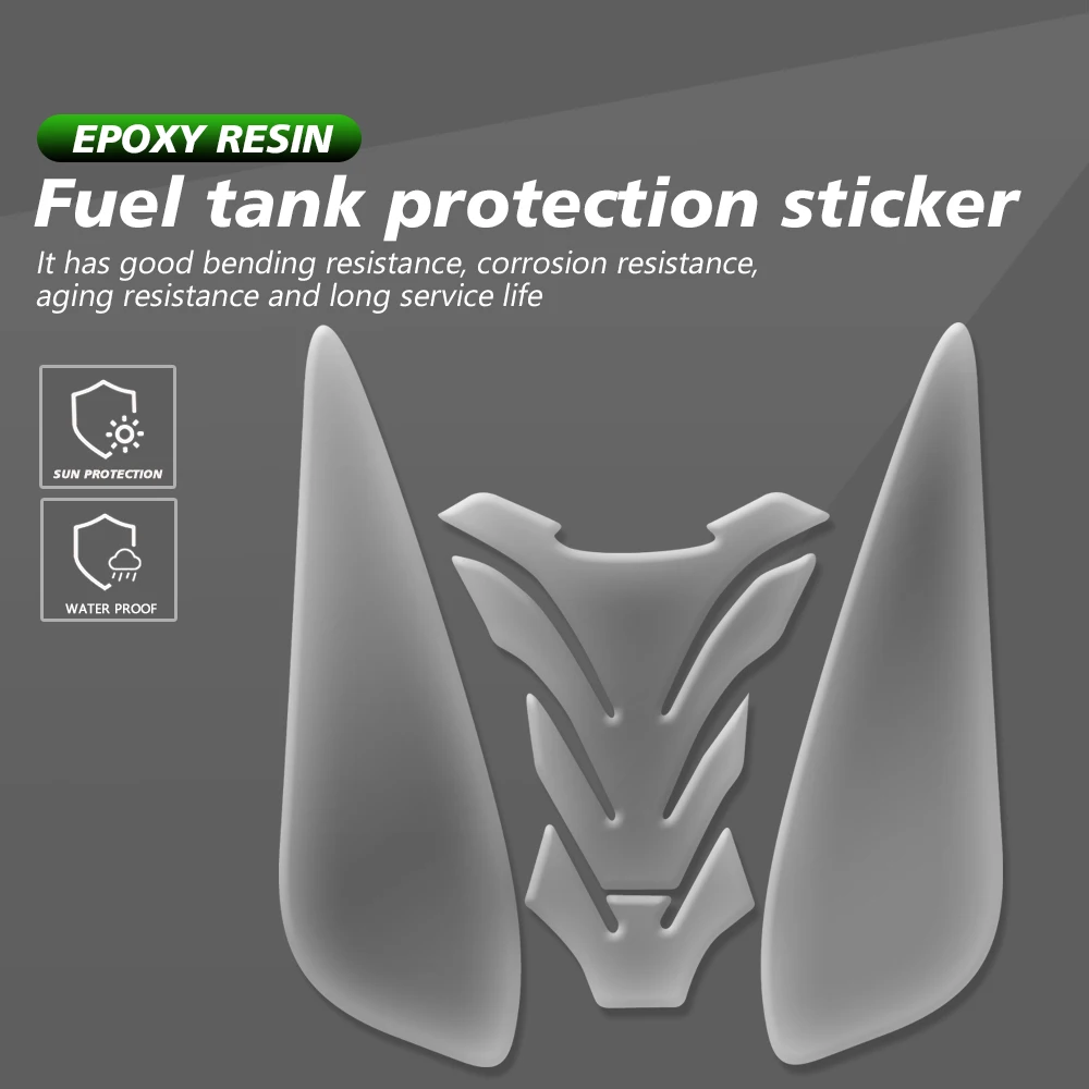 

Fit For KAWASAKI Z E-1 NINJA E1 2024 Motorcycle Tank Pad Protector Transparent FIshbone Sticker Carbon Fiber Texture