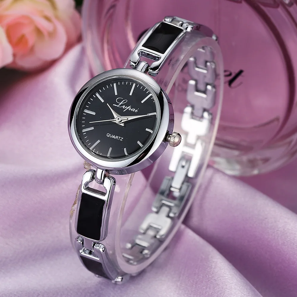 Reloj de cuarzo para mujer, pulsera, movimiento de cuarzo de mano redonda, regalo elegante, joyería de moda, reloj de pulsera para mujer y niña, uso diario