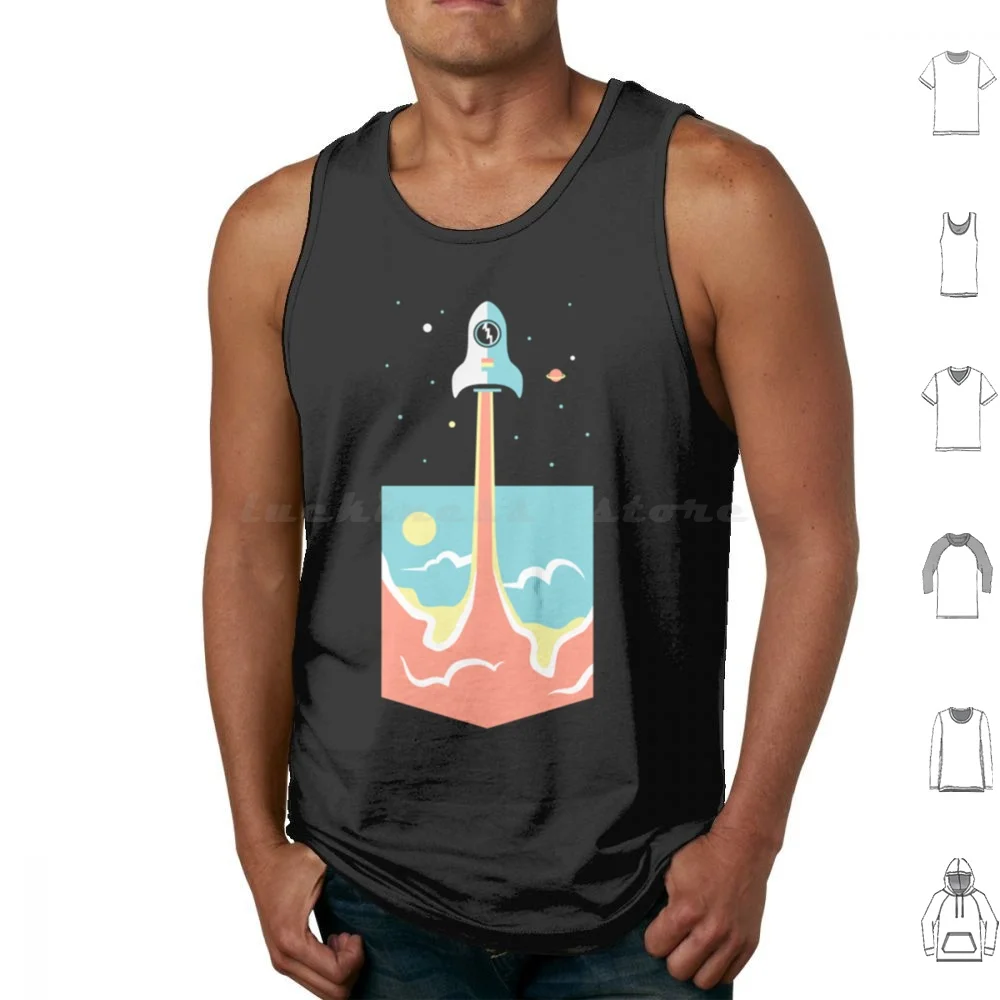 

Rocket Launch In My Pocket Going Out To Space Classic Tank Tops Vest Sleeveless Rocket Launch In My Pocket Going Out