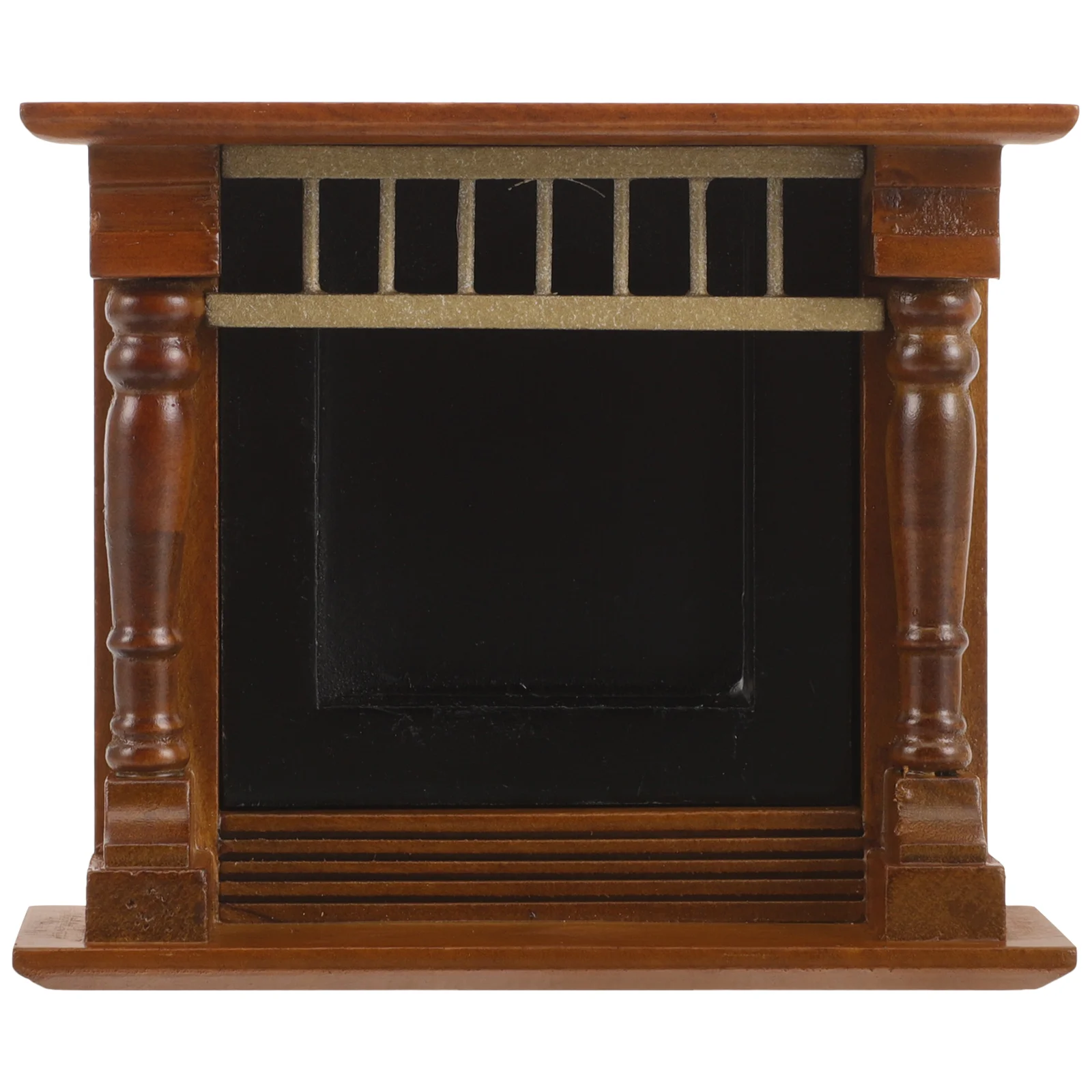 

Wooden Simulated Fireplace Model Toy House Mini Baby for Miniature Furniture Accessories