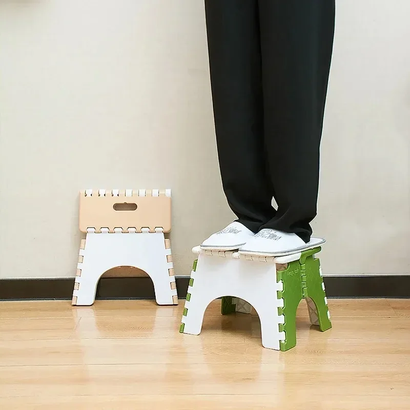 Plastic Folding Small Stool Portable Thickened Household Space-saving Outdoor Fishing Bench Horse Chair Lightweight Shrink image 6