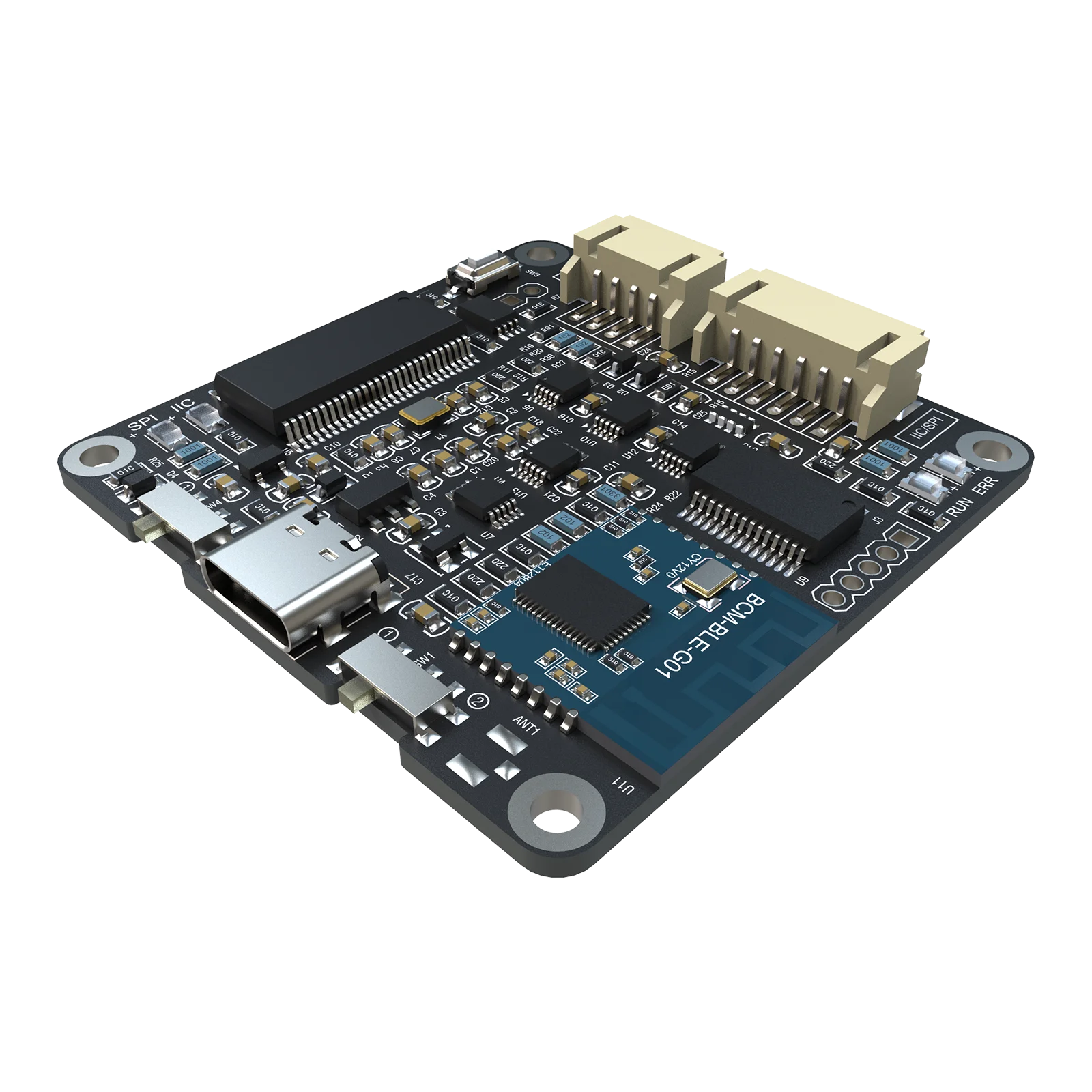 Programmatore in circuito ICP5 con UART per controllo UI PC e BLE per CONTROL APP e controllo SigmaStudio