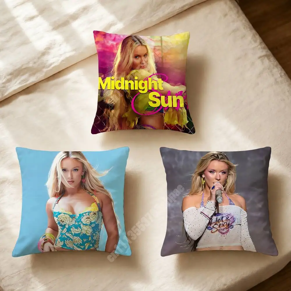 Z-Zara L-Larsson Midnight Sun Printed Pillow Cover Sofa Couch Student Apartment Homestay Leisure Area