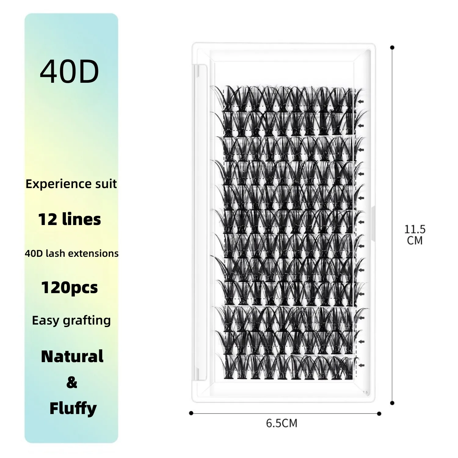 Individual Cluster Lashes Faux Mink Premade Volume Fan Eyelash Extension Heat Bonded Cluster Lash Self-grafting Supplies