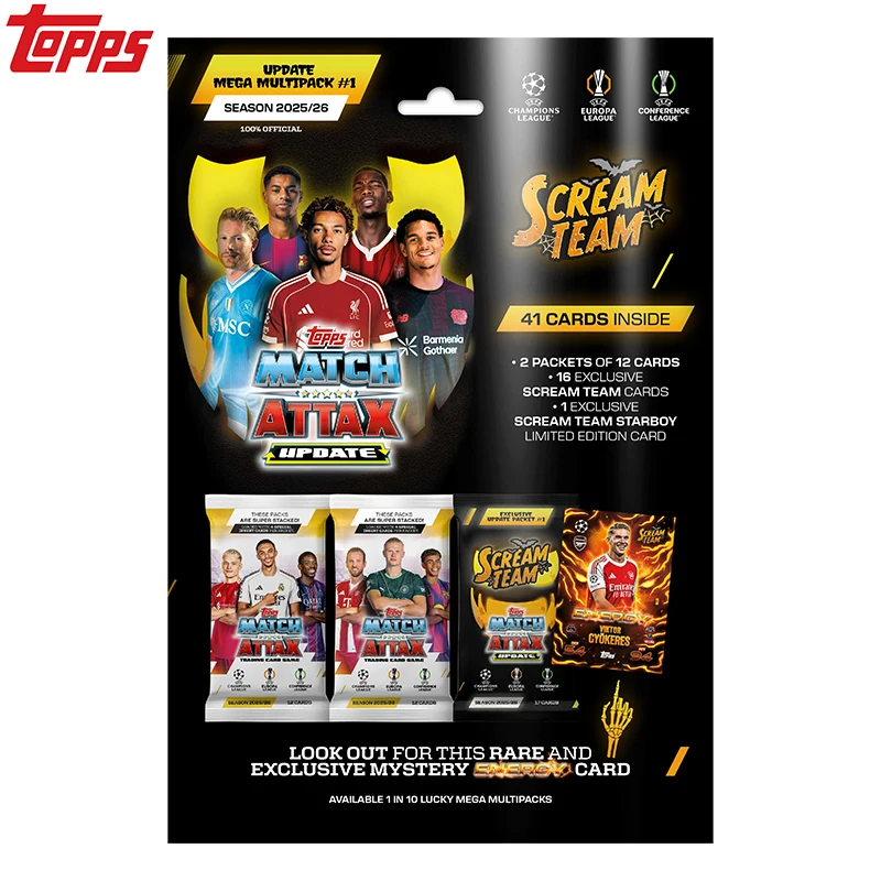 

2025/26 Topps UCC Match Attax Update Mega Multipack Scream Team Collection Card