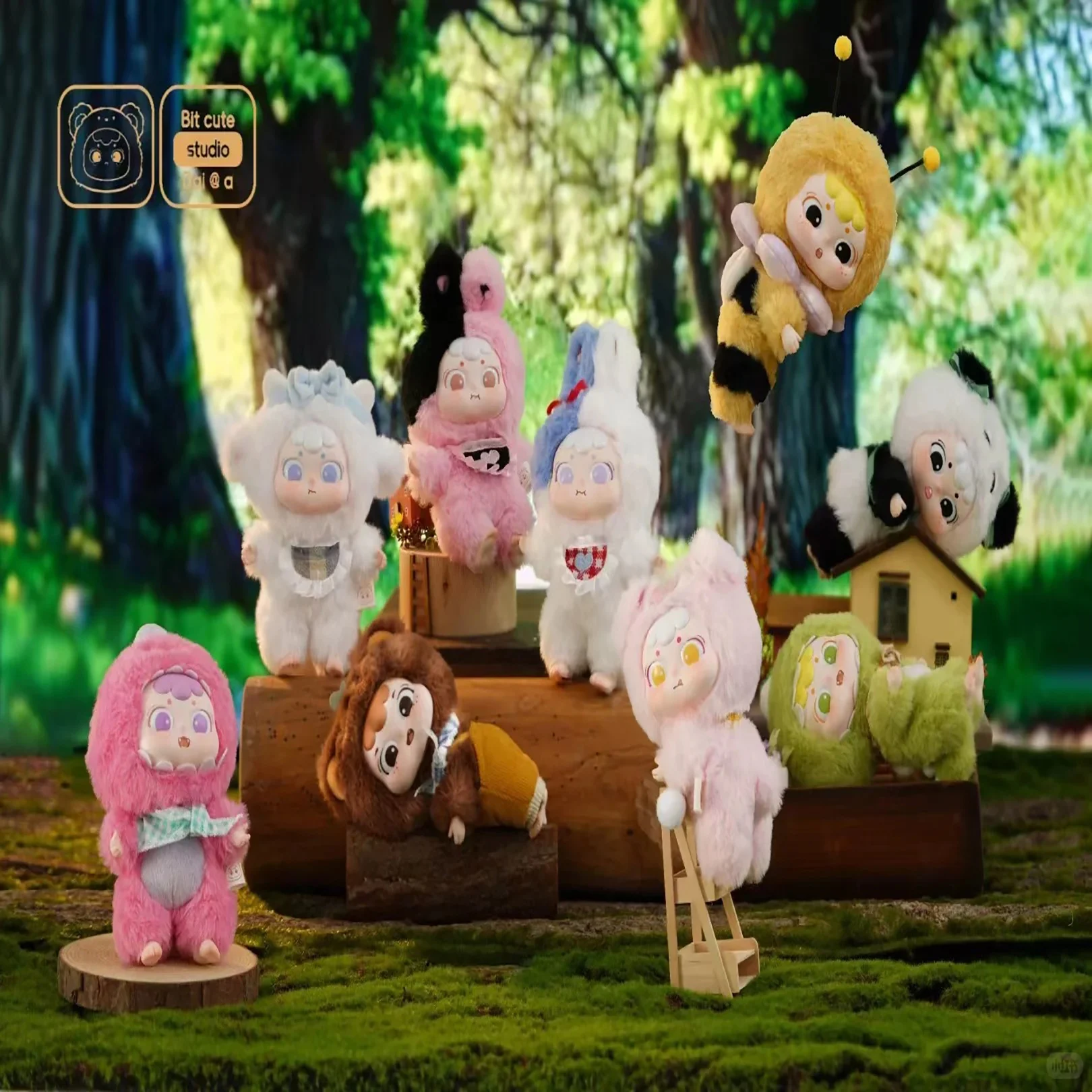 

Официальная подлинная серия Dai's Animal Carzy Party, слепая коробка, кавайная виниловая плюшевая кукла, настольные украшения, подарок на день рождения