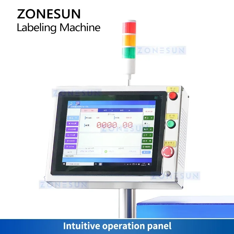 Zonesun ZS-TB650 Weigh Price Labeler Automatic Weigh Price Labeling Equipment Dynamic Weighing Labeling System