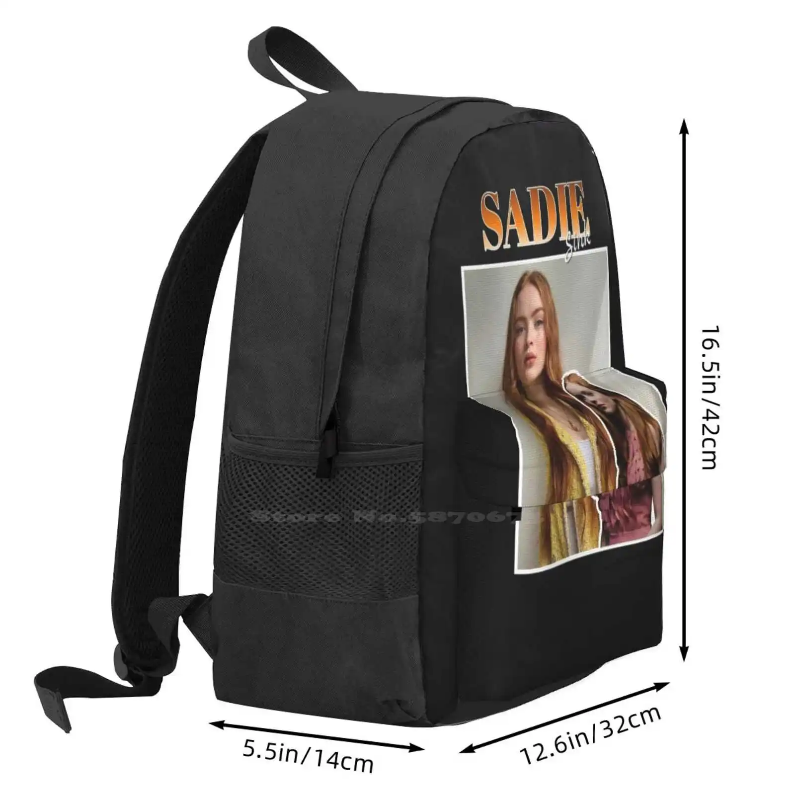 Sadie Sink Hot Sale Backpack Fashion Bags Max Mayfield Mad Max Millie Bobby Brown Actress Ziggy Berman Movie Sadie Sink Fear