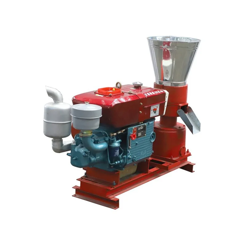 Engine Poultry Feed Pellet Making Mill Machine 24HP