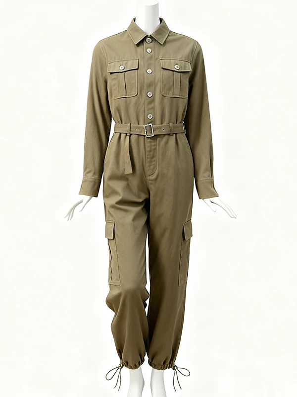 

Ретро-рабочие брюки-комбинезон свободного кроя для женщин: модные леггинсы с высокой талией, удобные, элегантные, осенняя коллекция