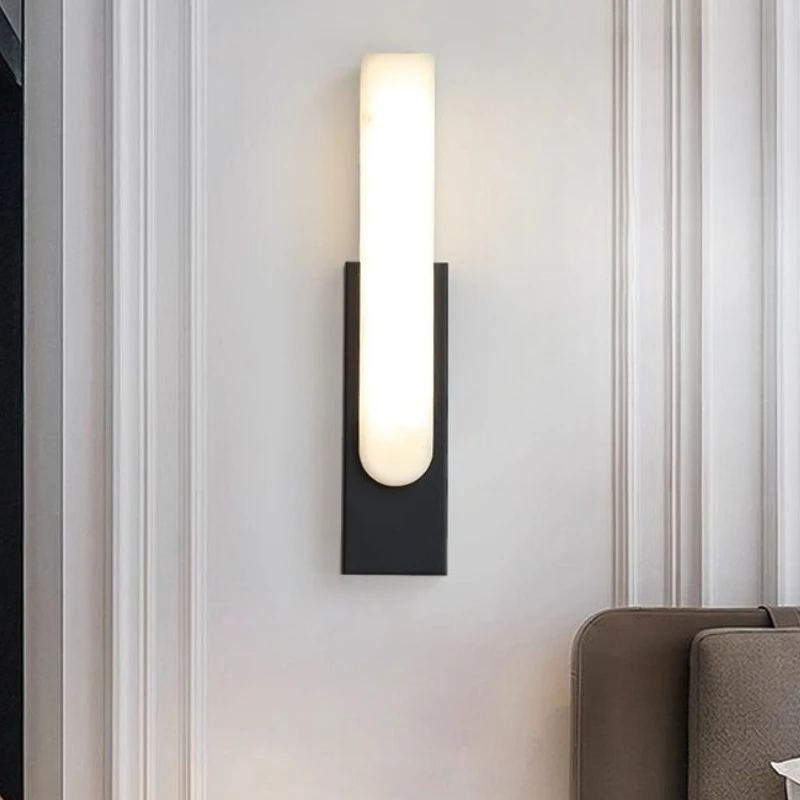 Nordic Modern Wall Lamp Bedroom Bedside Wall Mounted  Fixture Sconces Lamps Led Simple Creative Grey Metal Home Decor Light