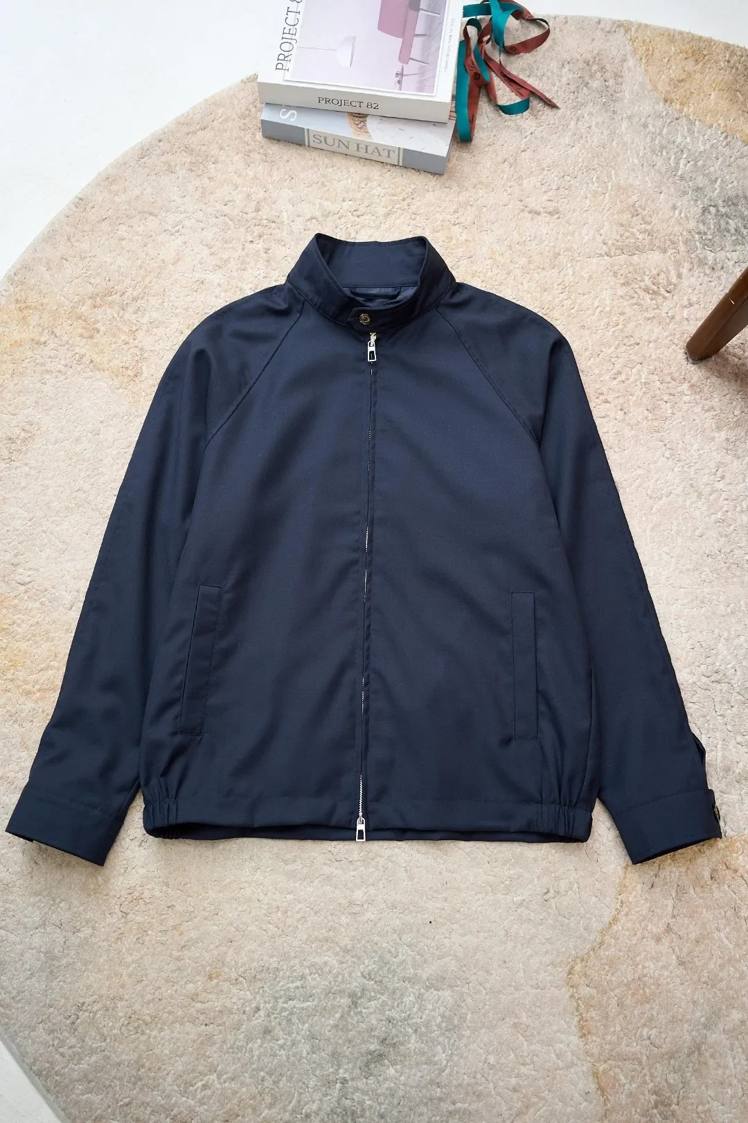 

LP старые деньги ветровой воротник-стойка деловая простая повседневная куртка