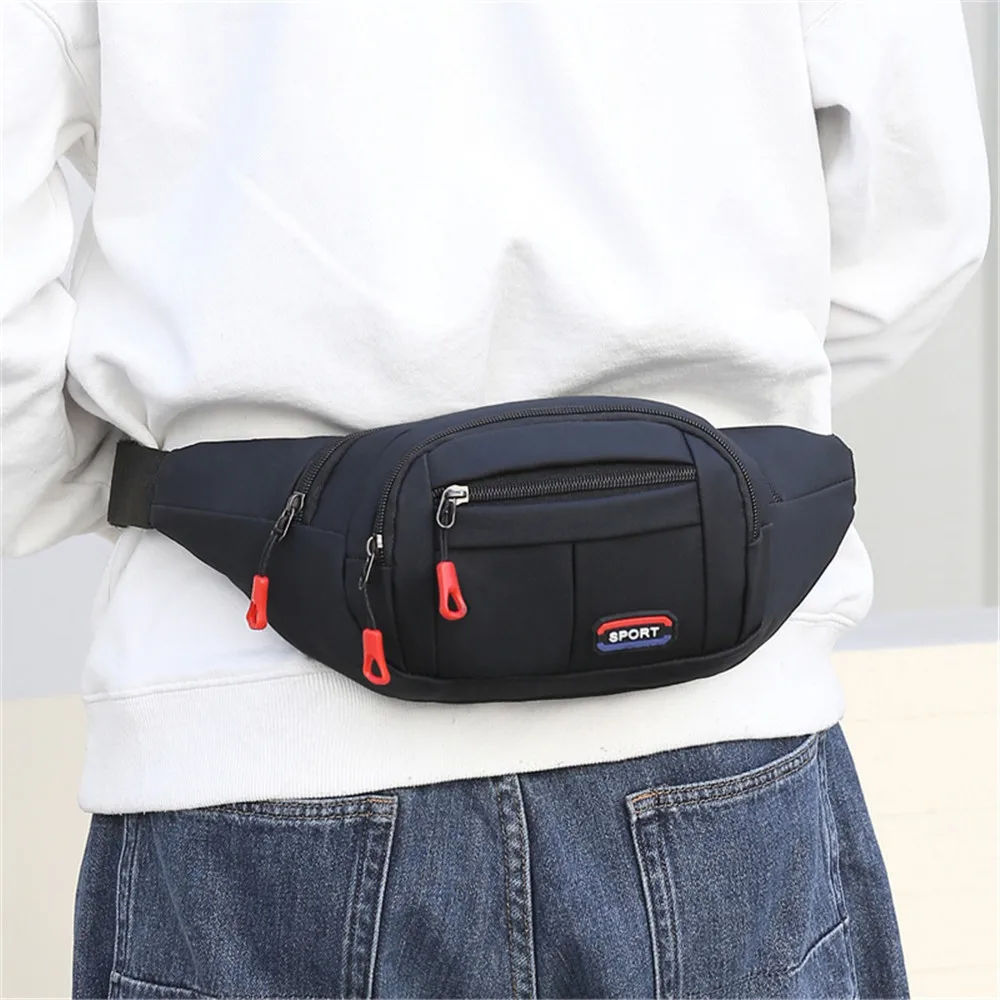 Waterproof Waist Bag Men Women Zipper Fanny Pack Outdoor Sport Crossbody Bag Riding Running Mobile Phone Purse Wallet Chest Bag