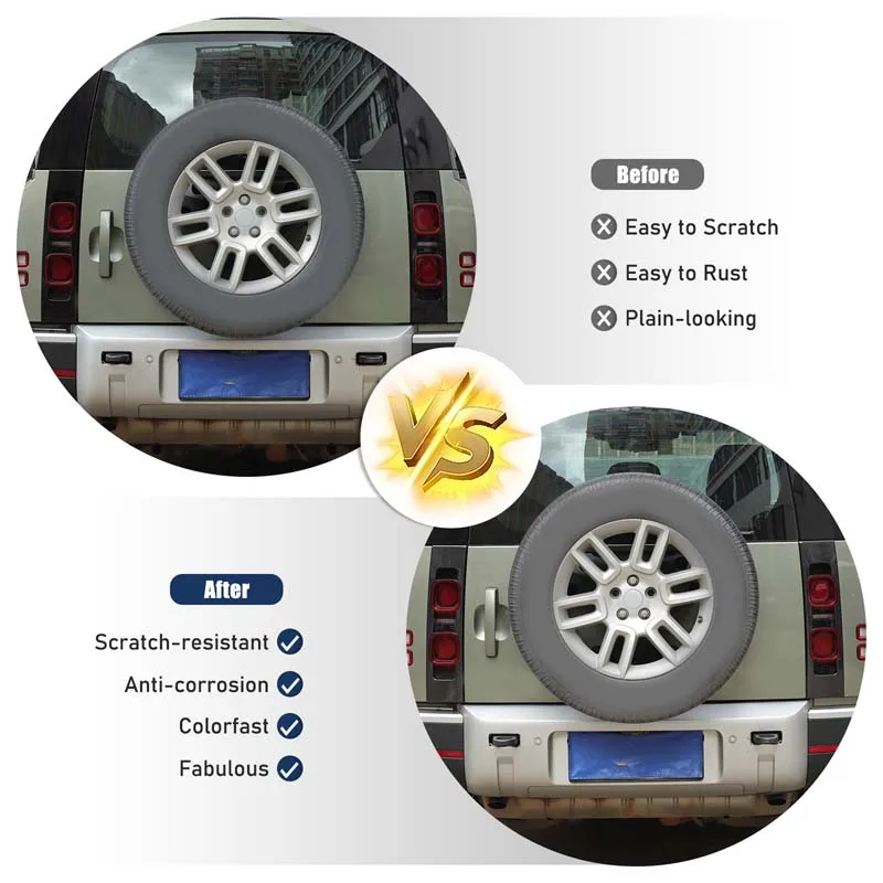 2 piece set Real carbon fiber For Land Rover Defender 90 110 130 2020+ car rear taillight panel frame decorative Car accessories